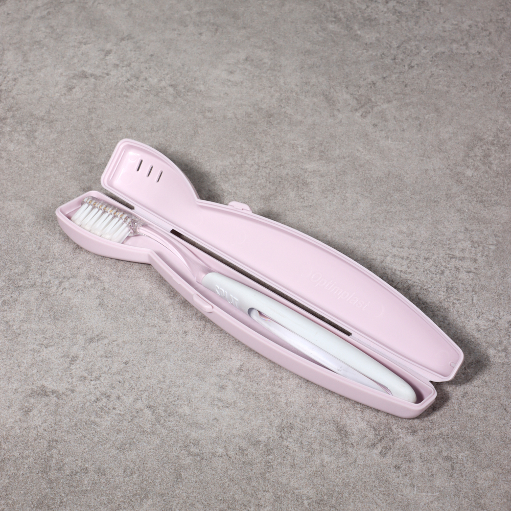 Футляр для зубной щетки, Волна, 200х25х20, пластик, нежно-лиловый, арт.№ 463-451