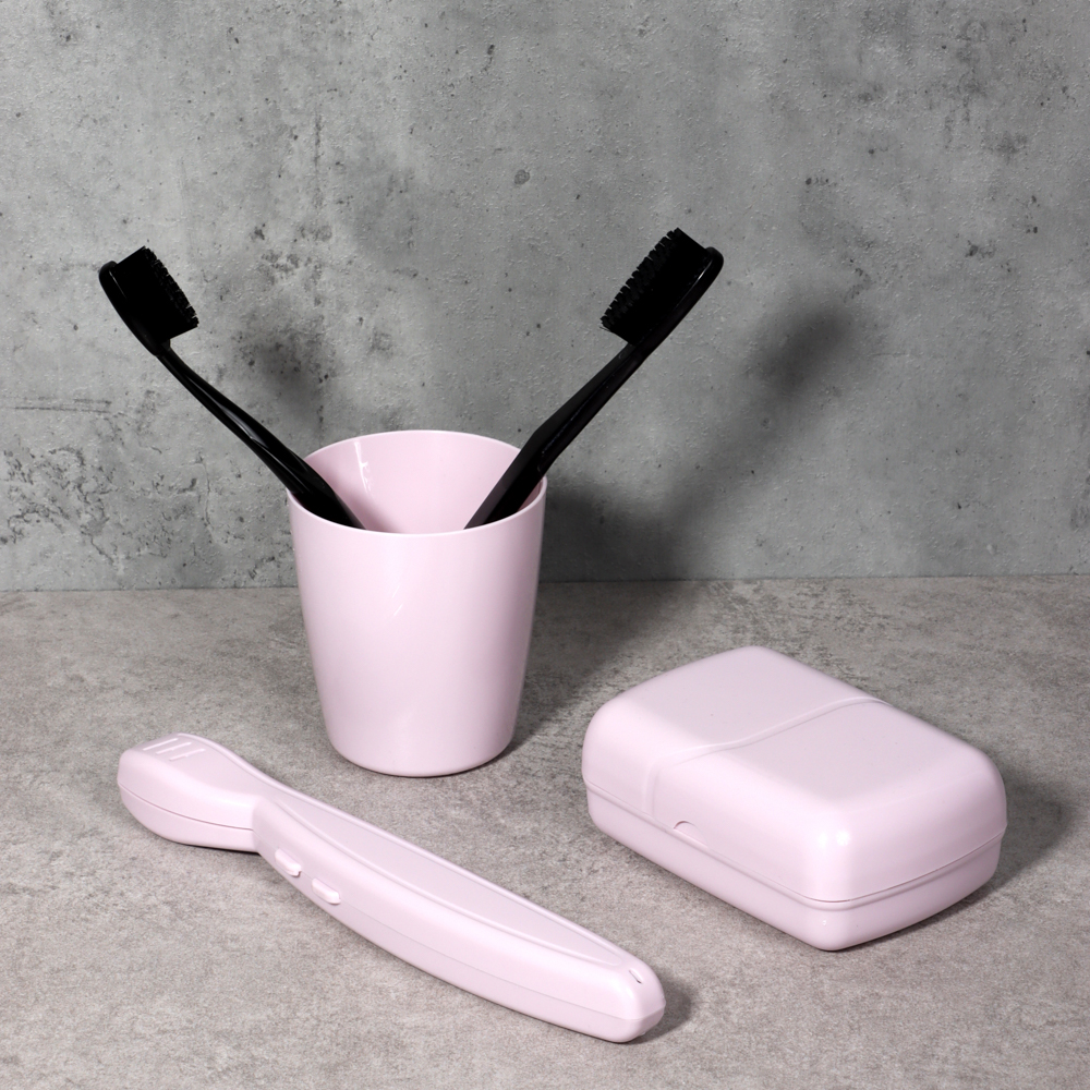 Футляр для зубной щетки, Волна, 200х25х20, пластик, нежно-лиловый, арт.№ 463-451