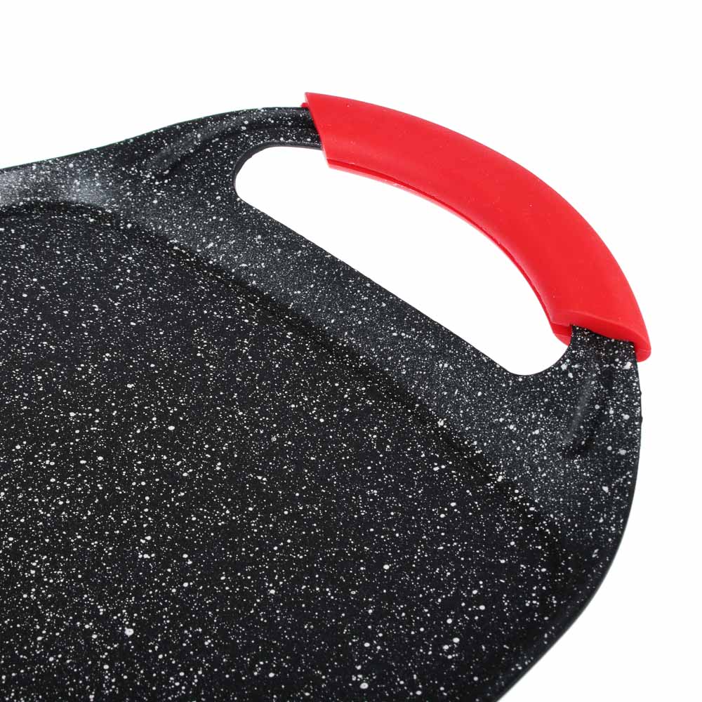 SATOSHI Лион Противень литой 47х29см, антипригарное покрытие мрамор и силикон. протекторы ручек, арт.№ 846-502