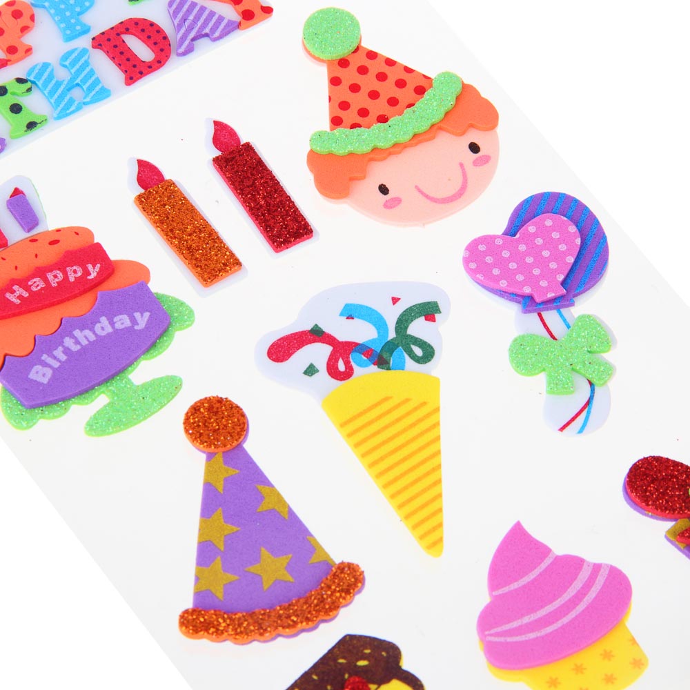 Fntastic Набор наклеек декоративных, 22x12,5 см, ПЕВА, сладости, 4 дизайна, арт.№ 503-019