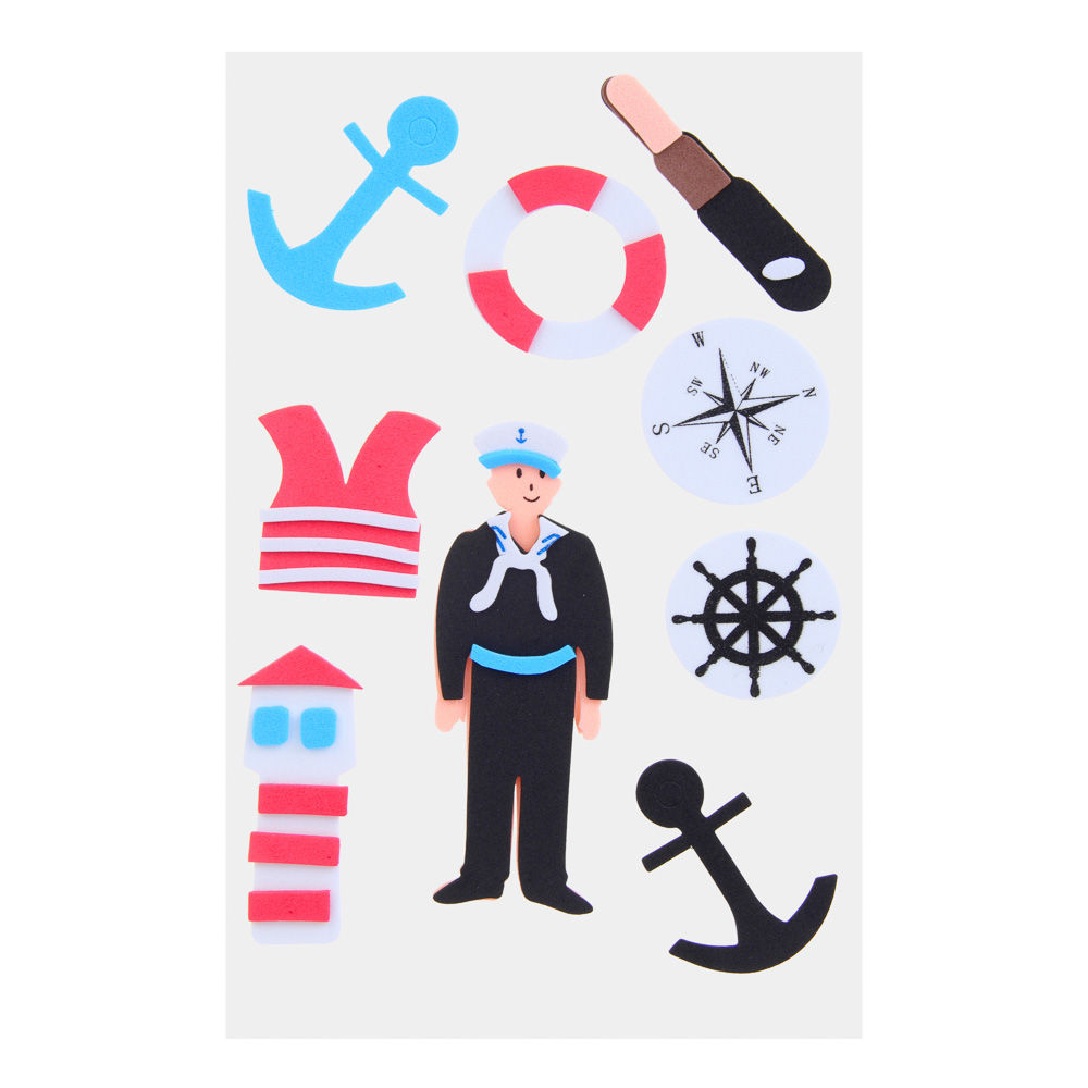 Fntastic Набор наклеек декоративных, 22x12,5 см, ПЕВА, профессии, 6 дизайнов, арт.№ 503-022