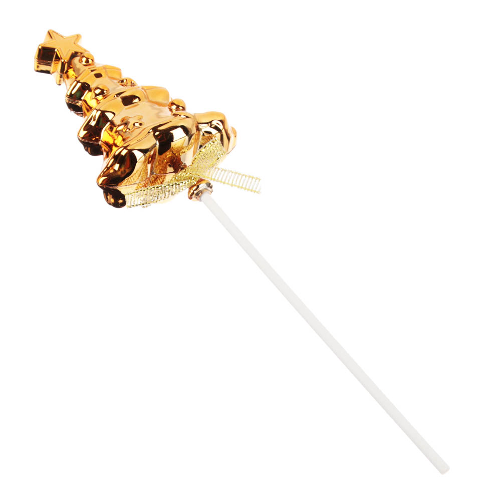 СНОУ БУМ Топпер Елочка, бумага, пластик, 21см, 2022, 3 цвета, арт.№ 393-257