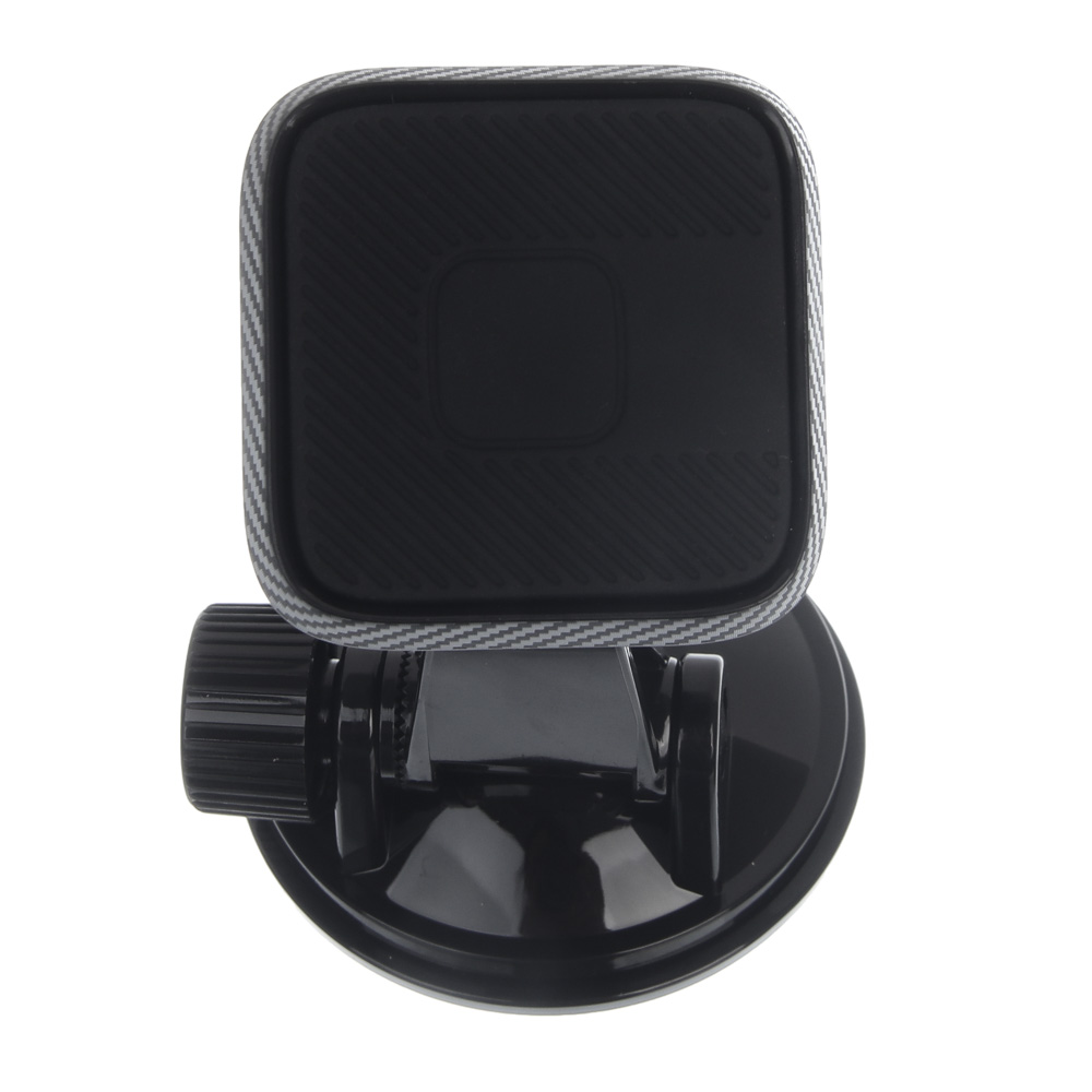 ЕРМАК Держатель телефона магнитный, на присоске, регулируемый угол, черный, арт.№ 733-034