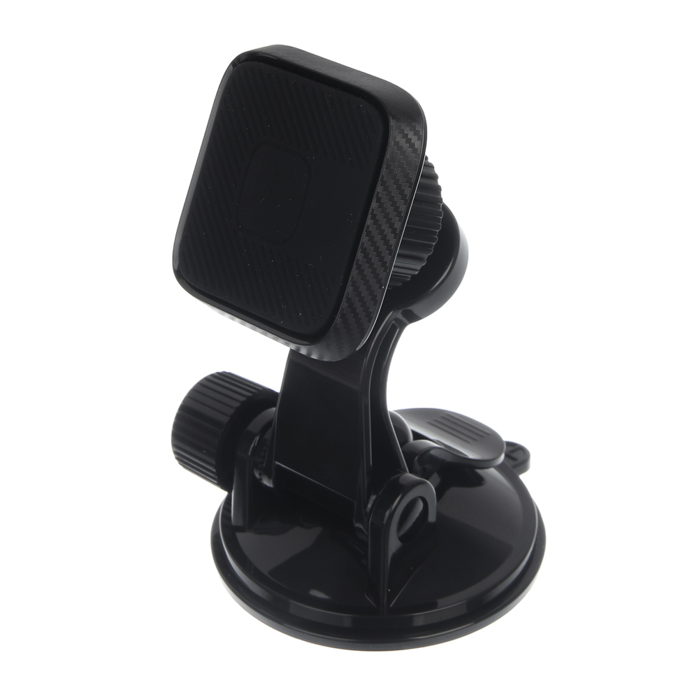 ЕРМАК Держатель телефона магнитный, на присоске, регулируемый угол, черный, арт.№ 733-034