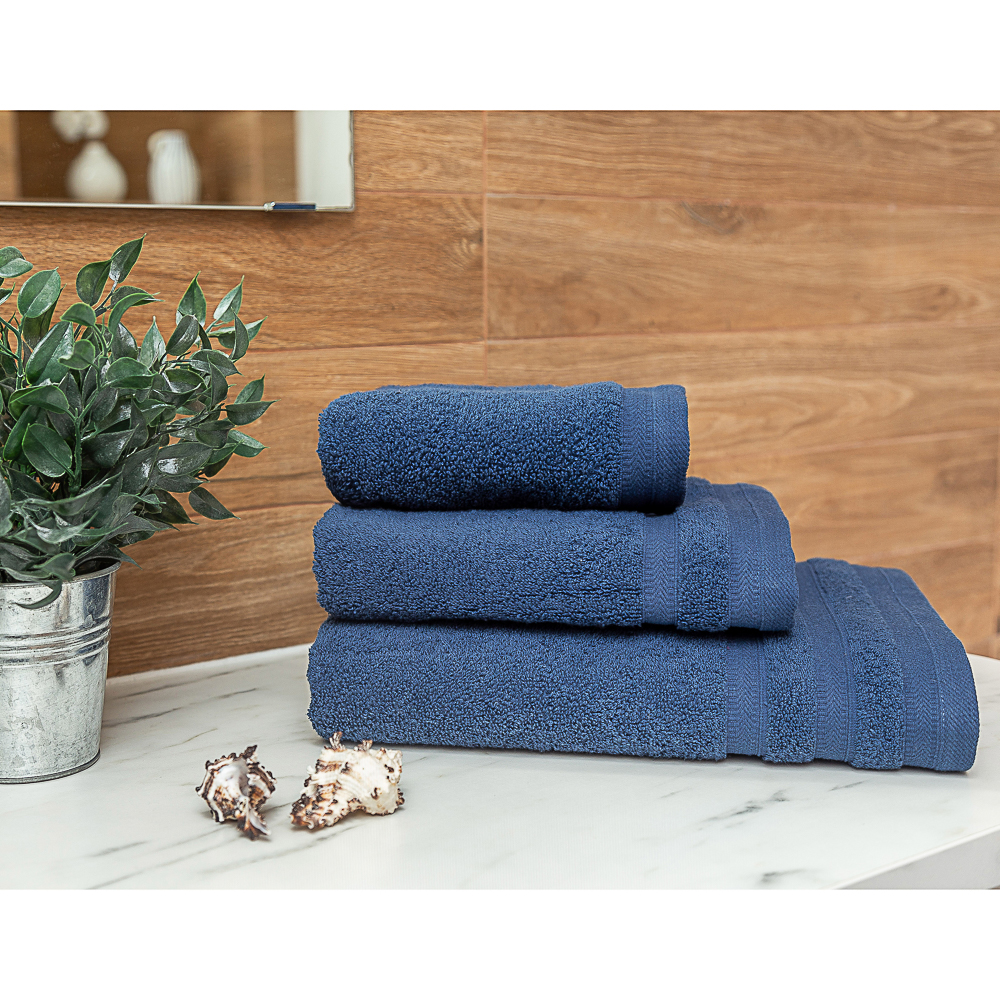 PROVANCE Виана Полотенце махровое, 100% хлопок, 50х90см, 450гр/м, глубокий синий, арт.№ 489-189