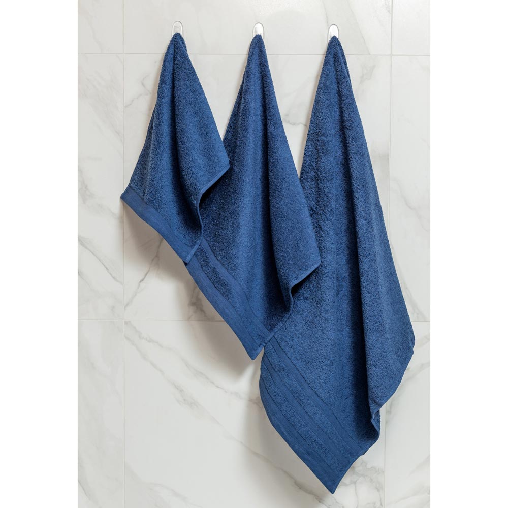 PROVANCE Виана Полотенце махровое, 100% хлопок, 70х130см, 450гр/м, глубокий синий, арт.№ 484-922