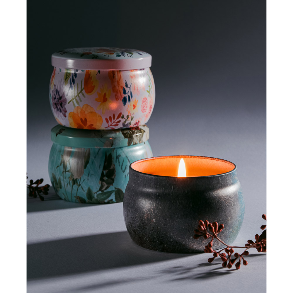 LADECOR Свеча ароматическая с декором, парафин, 6 видов, арт.2, арт.№ 508-648