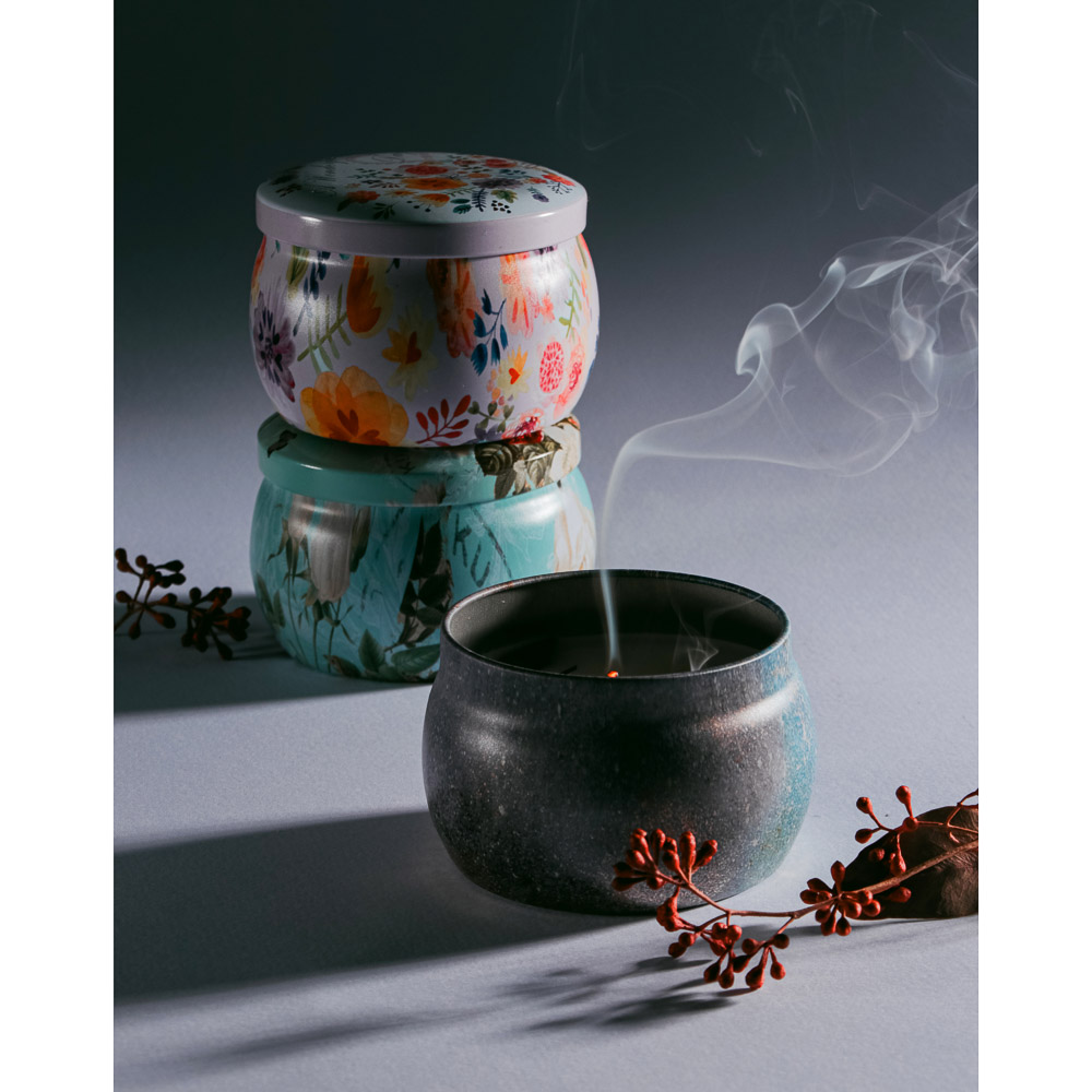 LADECOR Свеча ароматическая с декором, парафин, 6 видов, арт.2, арт.№ 508-648