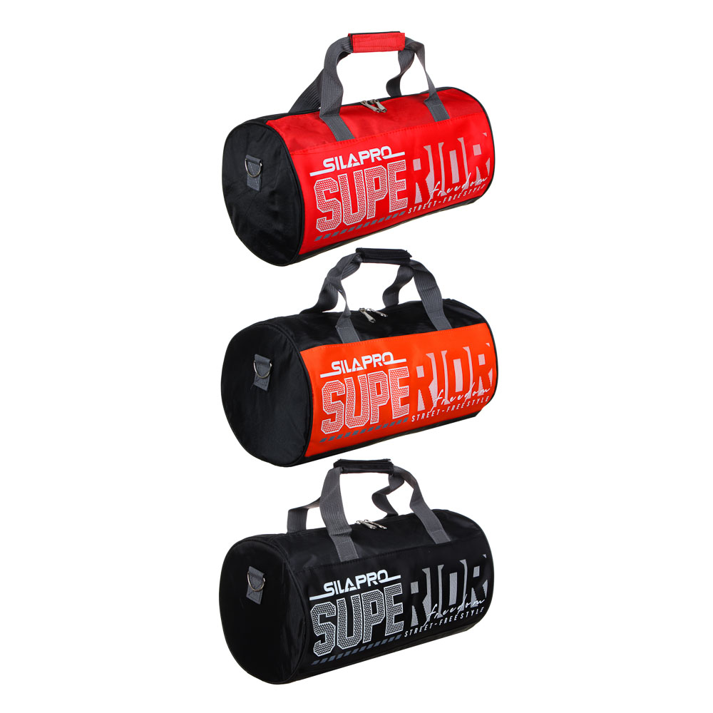 SILAPRO Сумка спортивная, 22x22x42см, полиэстер 420D, ПВХ, 3 цвета, арт.№ 204-005