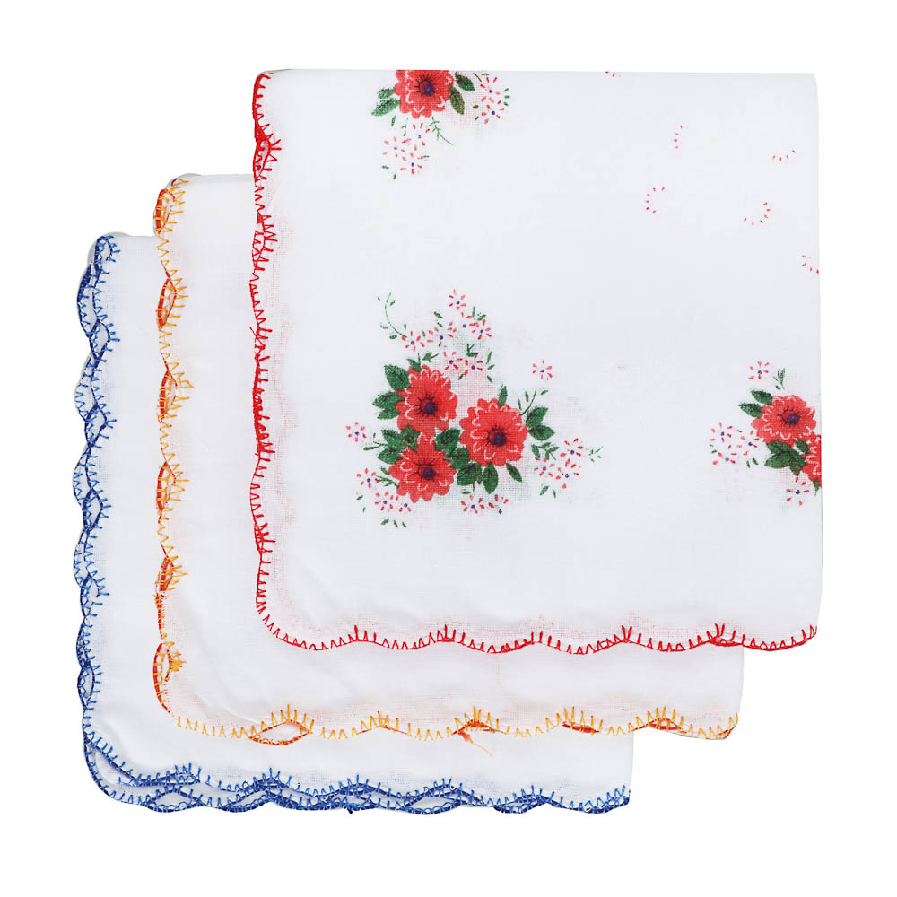 Носовой платок тм  GALANTE, 100% хлопок, 28x28см, 3 цвета, арт.GL-2411, арт.№ 307-154