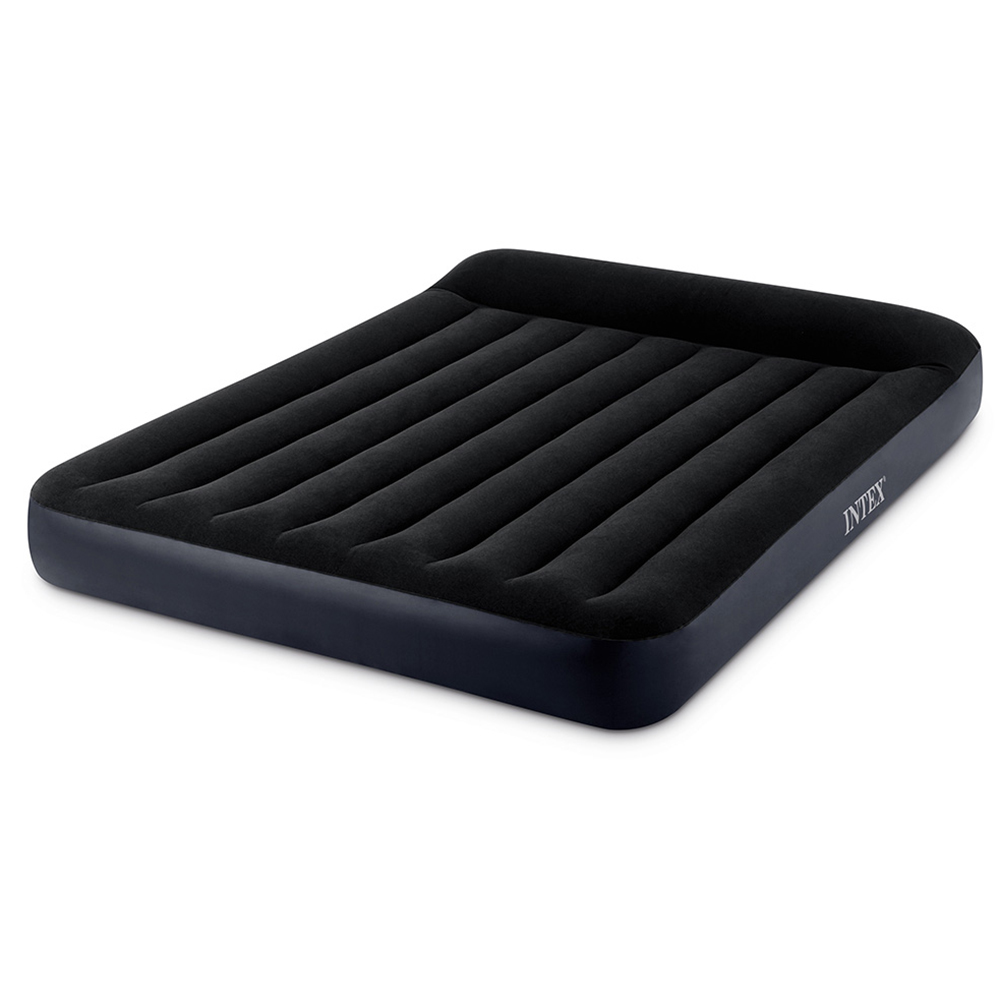 INTEX Матрас надувной PILLOW REST с подголовником, 203x183x25см, до 272кг, 64144, арт.№ 108-036