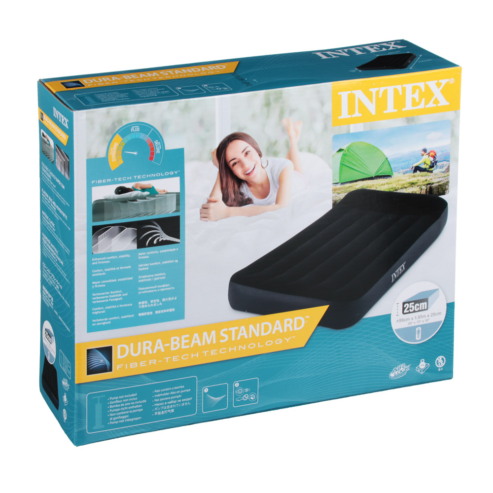INTEX Матрас надувной PILLOW REST с подголовником, 191х99х25см, до 136кг, 64141, арт.№ 108-033