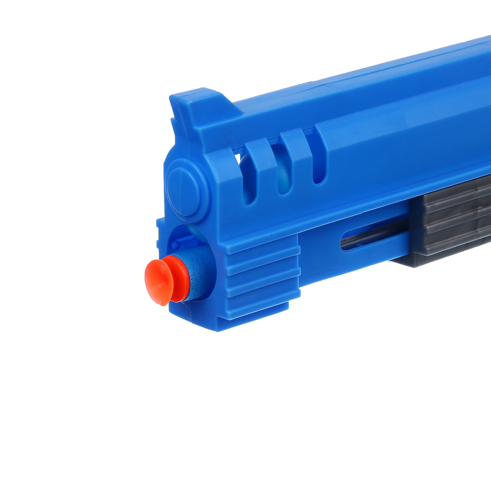 ИГРОЛЕНД Пистолет с шариками и пулями, АБС-пластик, ПП, ЭВА, 37х3,5х24 см, 2 диз, арт.№ 261-810