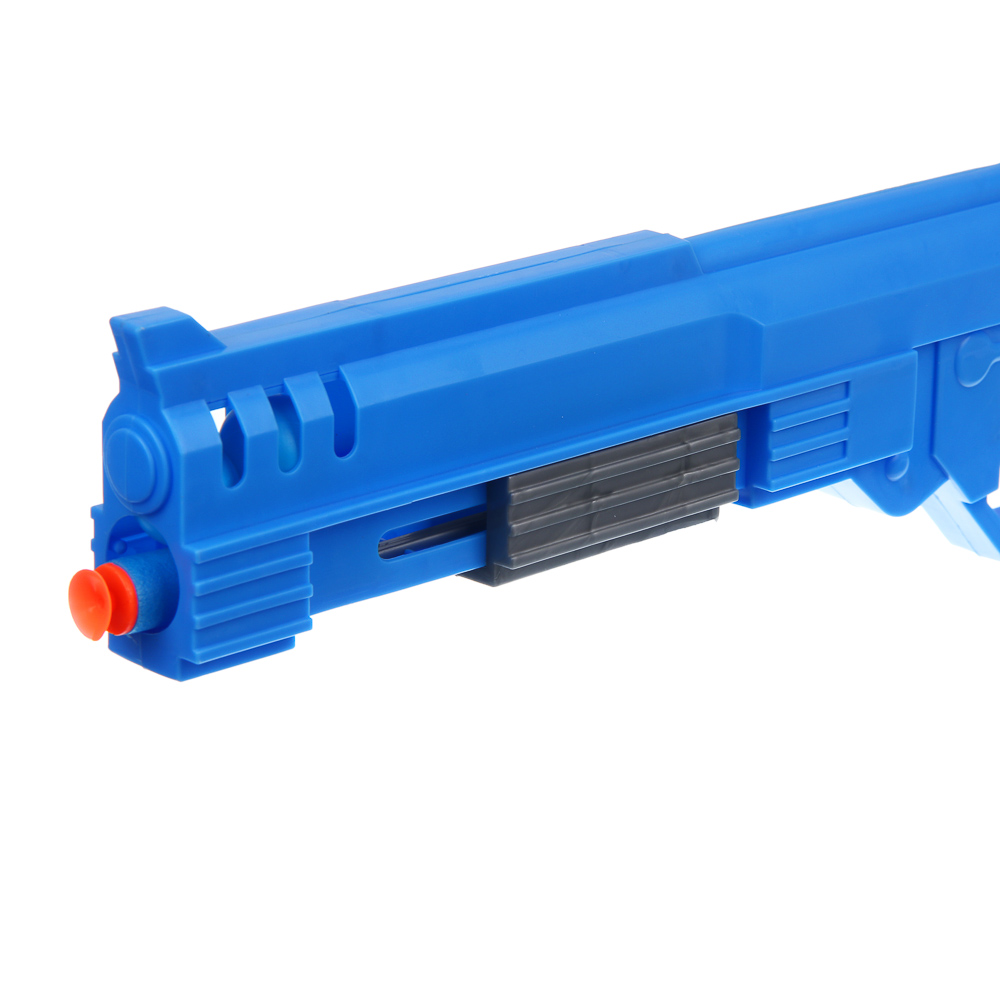 ИГРОЛЕНД Пистолет с шариками и пулями, АБС-пластик, ПП, ЭВА, 37х3,5х24 см, 2 диз, арт.№ 261-810