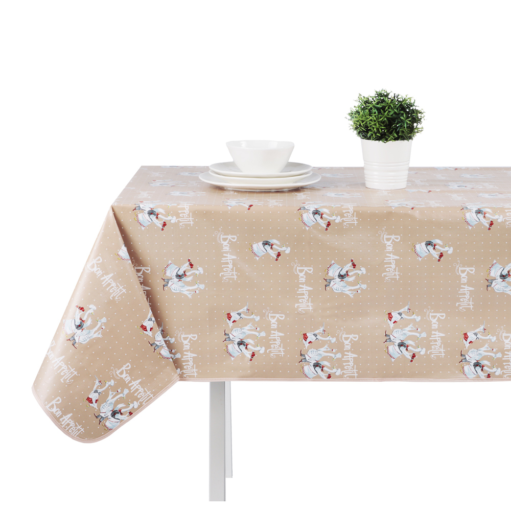 PROVANCE Гуси Скатерть ПВХ 140х180см, 3 цвета, арт.№ 479-307
