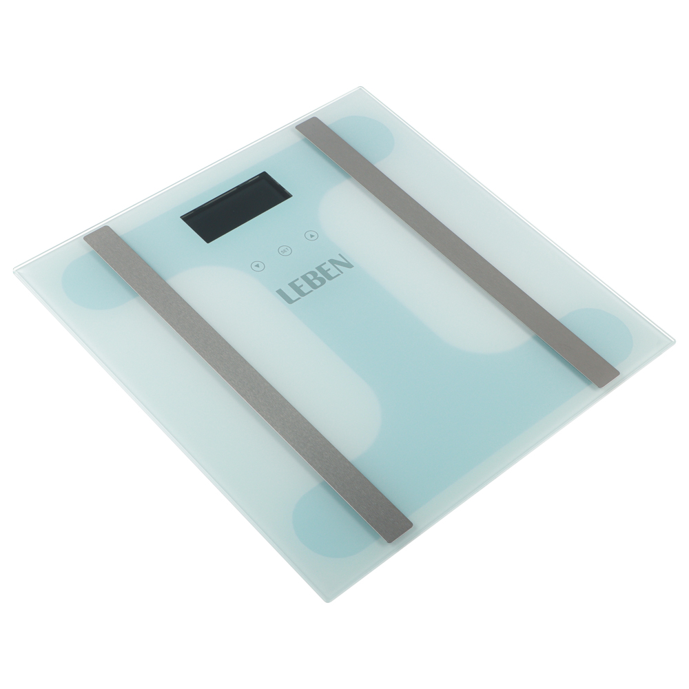 LEBEN Весы напольные диагностические, макс.нагр. до 180кг., 30х30х2,5см, арт.№ 252-659