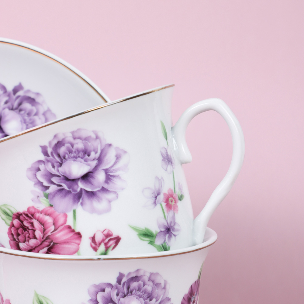 MILLIMI Полевые цветы Набор чайный 12 пр., 220мл, 14,5см, фарфор, арт.№ 802-452