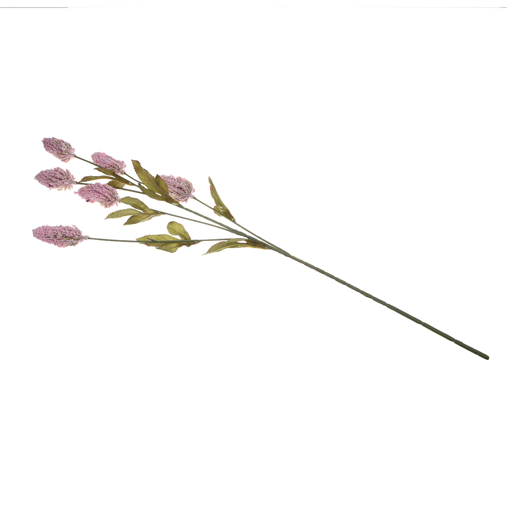 LADECOR Ветка декоративная, сухоцвет, 70 см, пластик, ткань, проволока, 5 цветов, арт.№ 409-187
