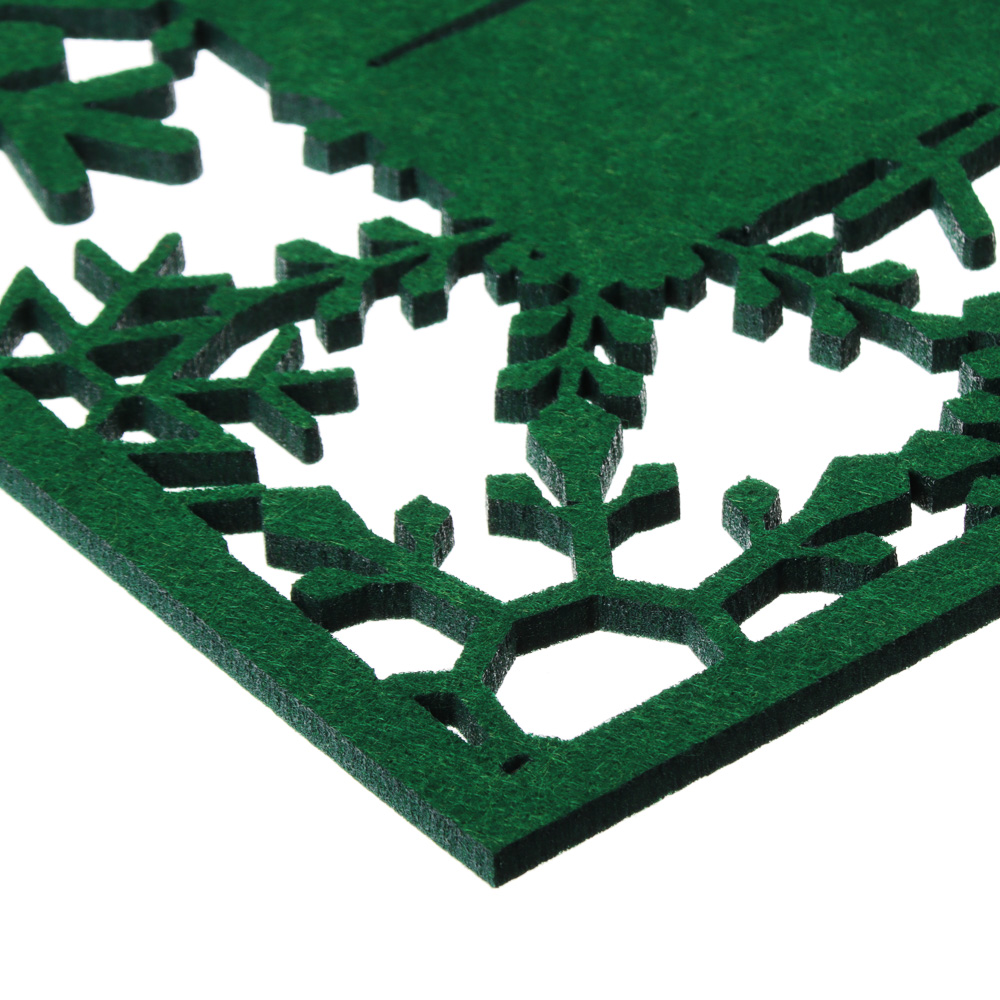 PROVANCE Асти Подставка фетровая сервировочная 2шт, 25х35см, 100% полиэстер, зеленый, арт.№ 492-124