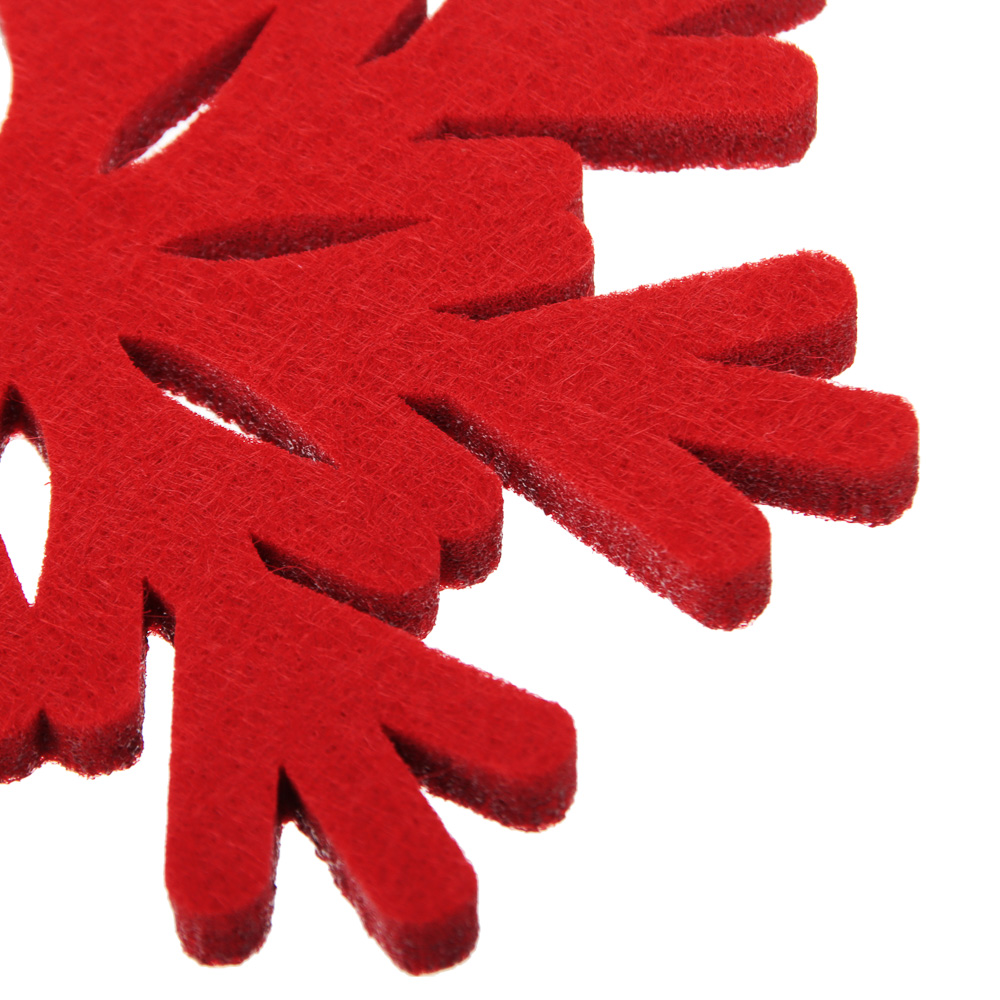 PROVANCE Асти Подставка фетровая 4шт, 10см, 100% полиэстер, красный, арт.№ 492-125