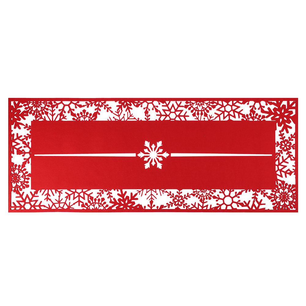 PROVANCE Асти Дорожка фетровая для сервировки стола, 35х90см, 100% полиэстер, красный, арт.№ 492-127