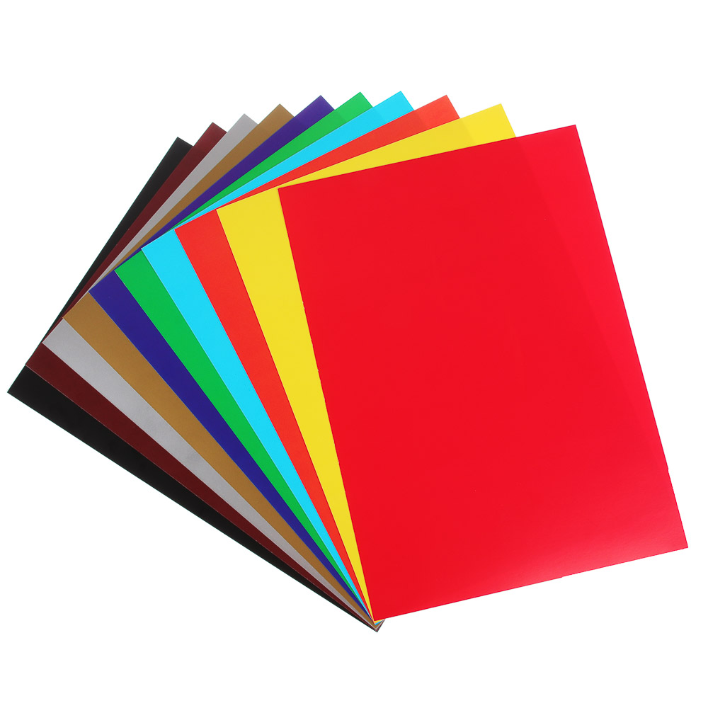 ClipStudio Картон цветной "Альфа" мелованный, 2-сторонний, 10л., 10цв., 19х27,5см, в папке, ПРЕМИУМ, арт.№ 558-029