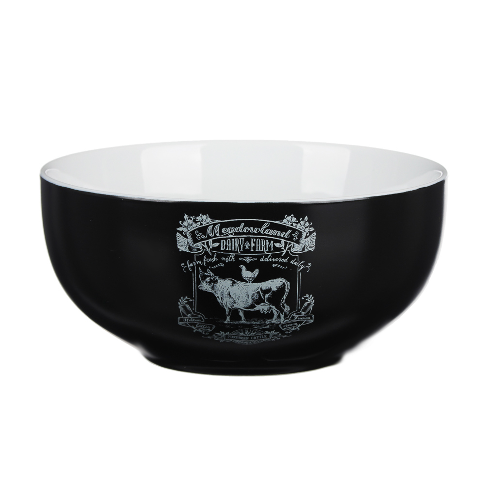 MILLIMI Ранчо Салатник, 550мл, 14х6,5cм, керамика, арт.№ 824-457