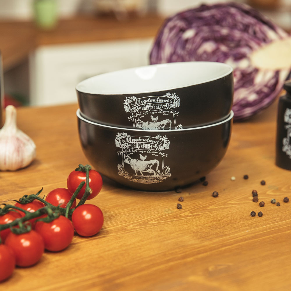 MILLIMI Ранчо Салатник, 550мл, 14х6,5cм, керамика, арт.№ 824-457