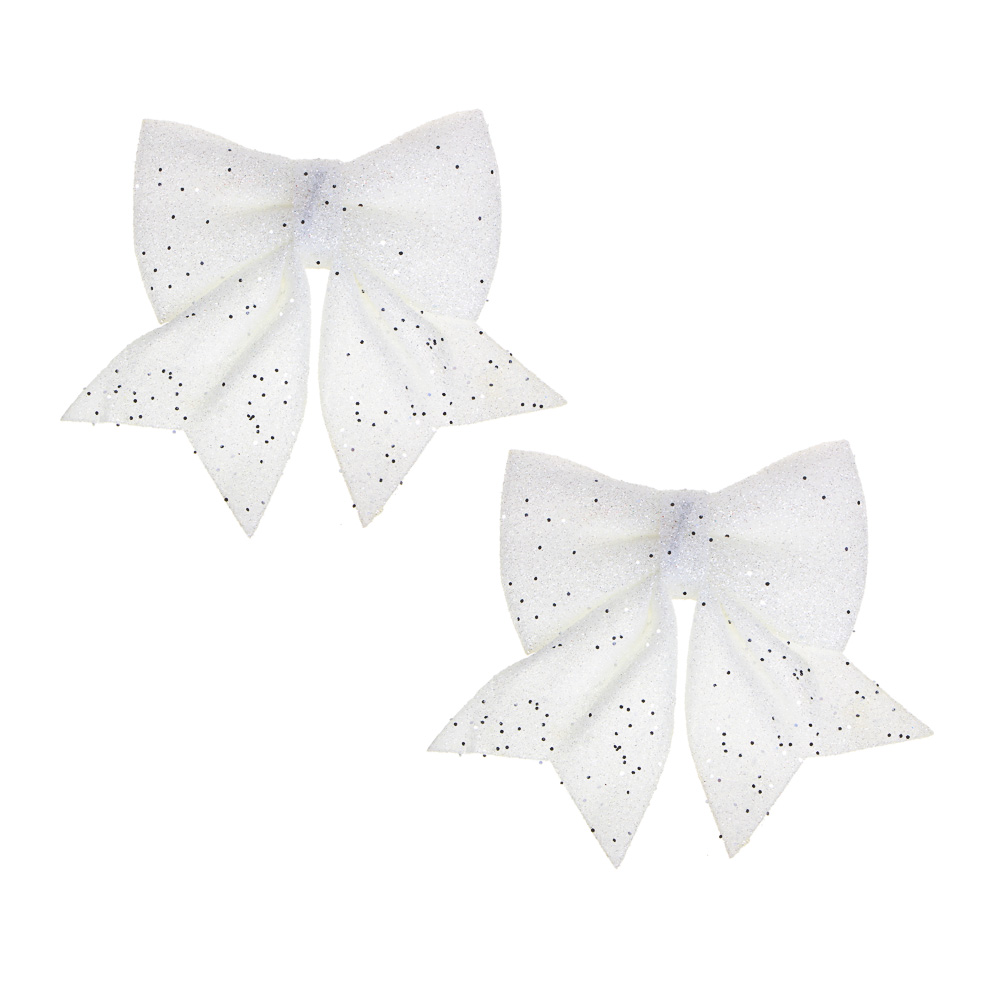 СНОУ БУМ Набор бантов 2 шт, ПВХ, 10х10см, 6 цветов, арт.№ 379-144