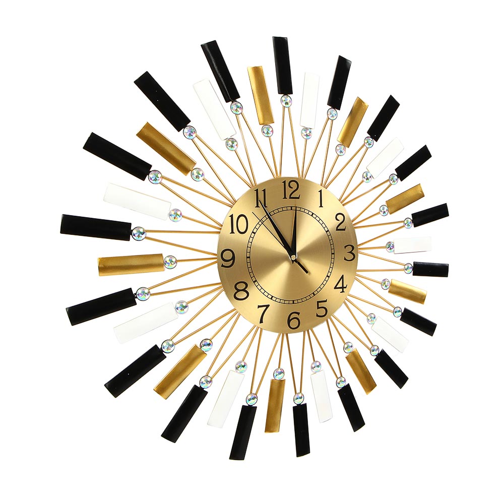 LADECOR CHRONO Часы настенные с декором, d22 см, 59x59см, металл, арт.№ 581-956