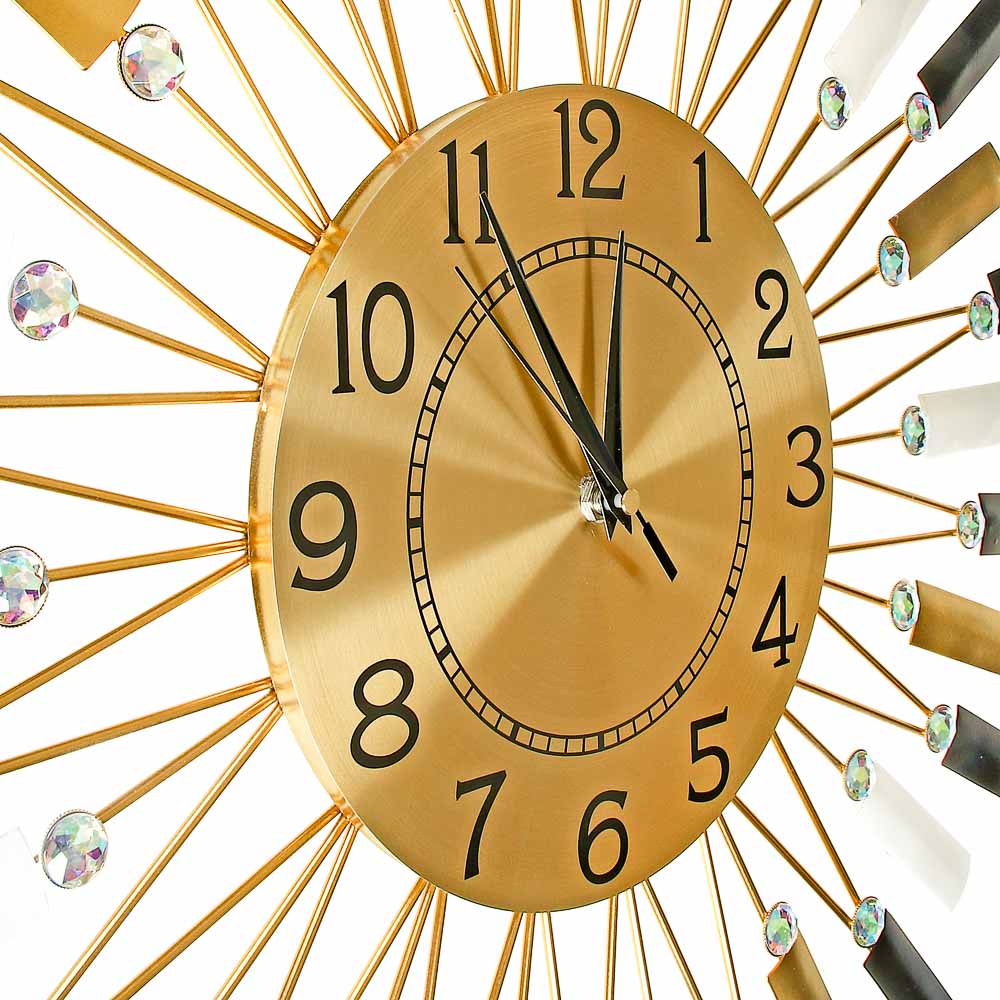 LADECOR CHRONO Часы настенные с декором, d22 см, 59x59см, металл, арт.№ 581-956