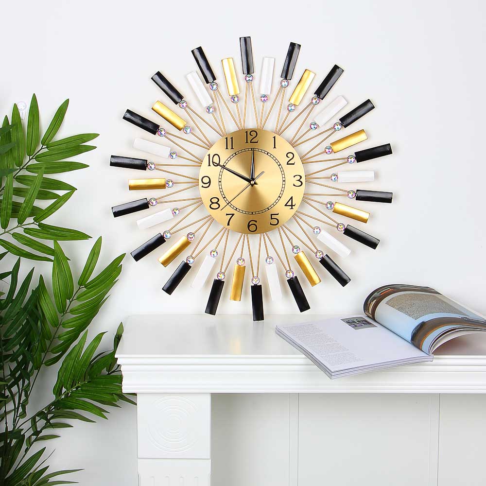 LADECOR CHRONO Часы настенные с декором, d22 см, 59x59см, металл, арт.№ 581-956
