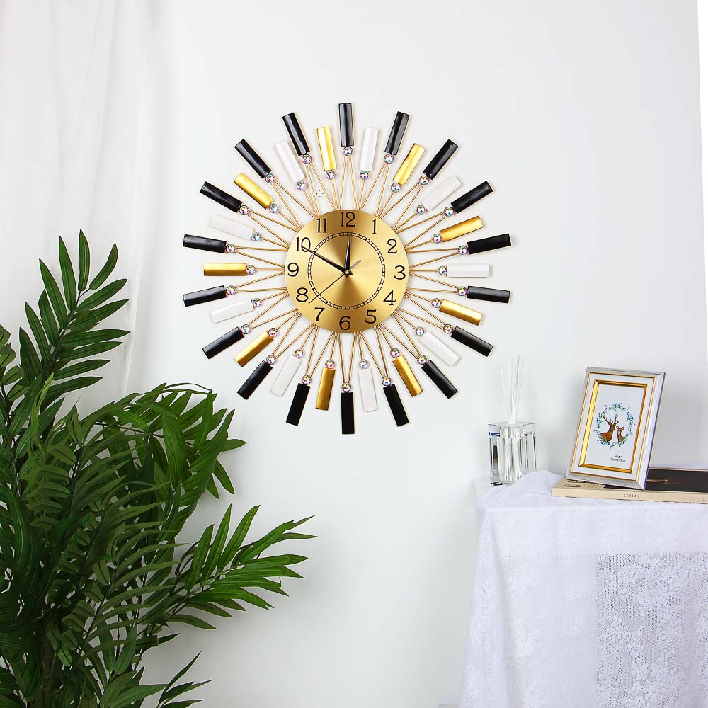 LADECOR CHRONO Часы настенные с декором, d22 см, 59x59см, металл, арт.№ 581-956