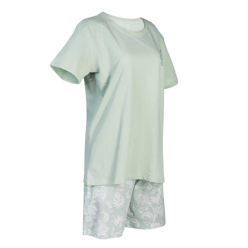 Пижама женская, 100% хлопок, размер 52, комплект: шорты, футболка, Terry Jar Textile, арт.№ 482-637