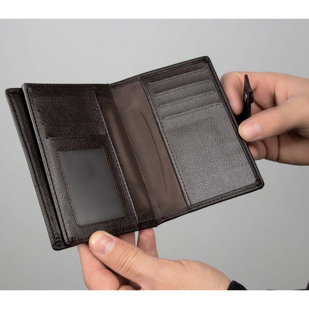 ЮL Портмоне для документов и карт, ПУ, 13,5х10х1,5см, 2 цвета, КМ20-02, арт.№ 350-055