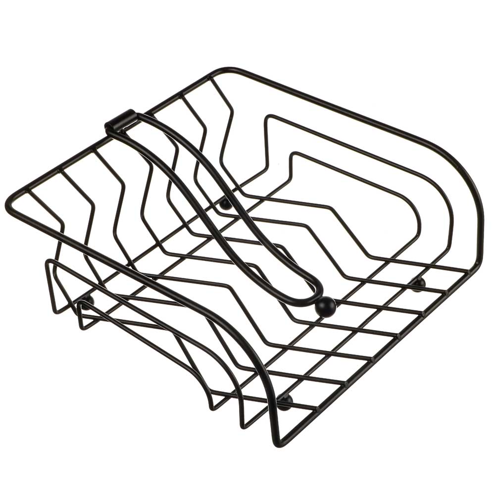 BY COLLECTION Салфетница с зажимом "Модерн", 19,5х19,2х8,8см, сталь, арт.№ 827-101