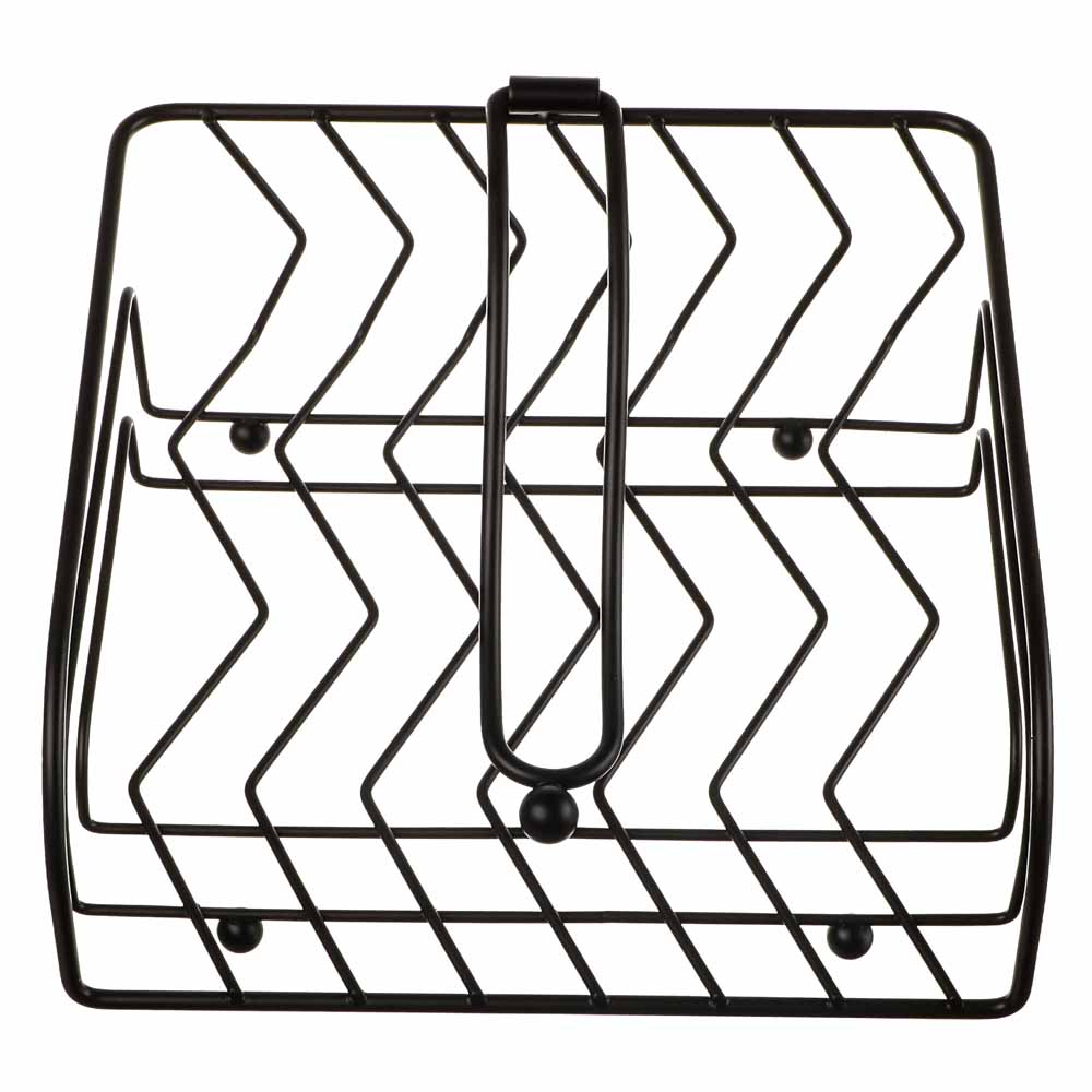 BY COLLECTION Салфетница с зажимом "Модерн", 19,5х19,2х8,8см, сталь, арт.№ 827-101