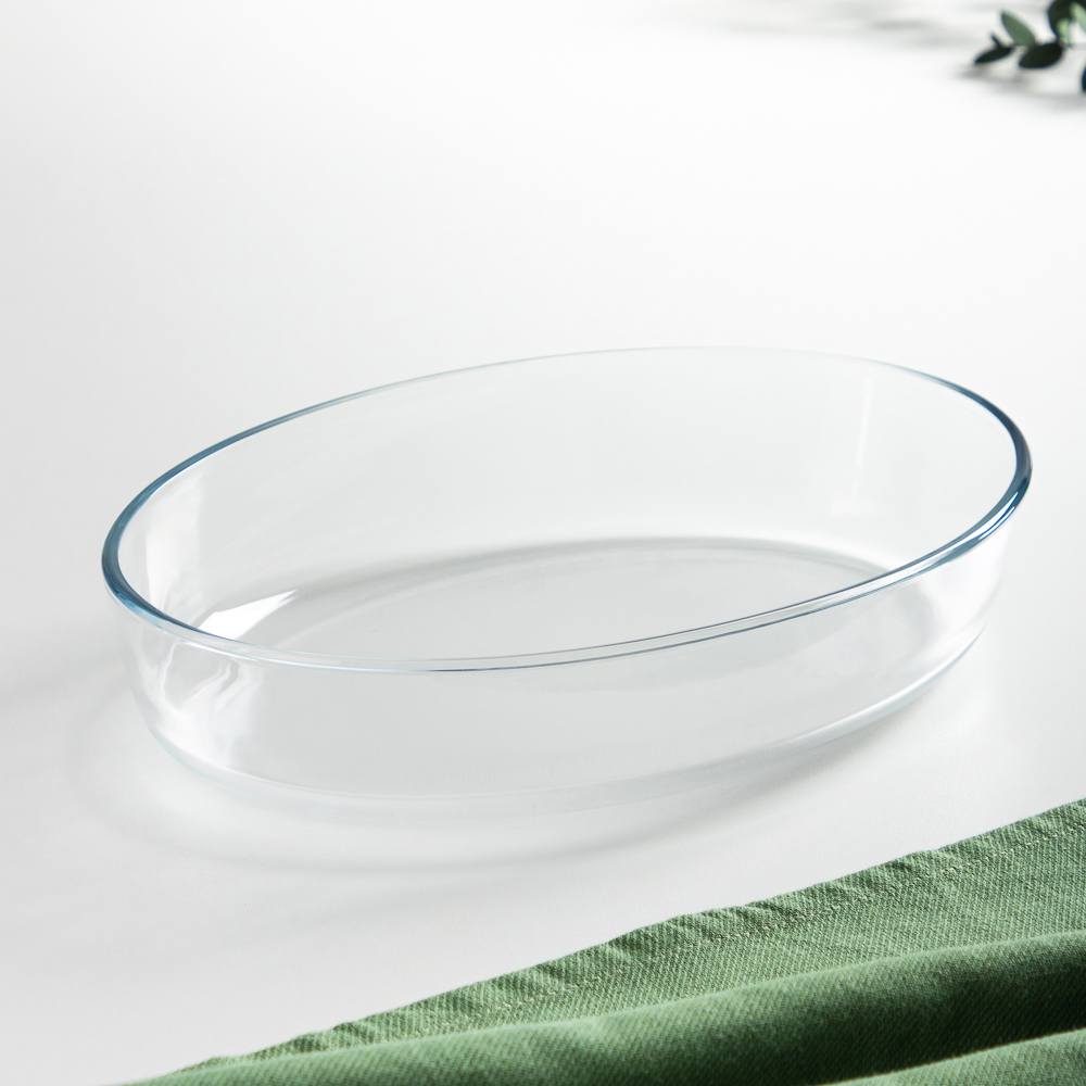 SATOSHI Формы для запекания жаропрочная овальная, стекло, 30х21х6см, 2л, арт.№ 825-006