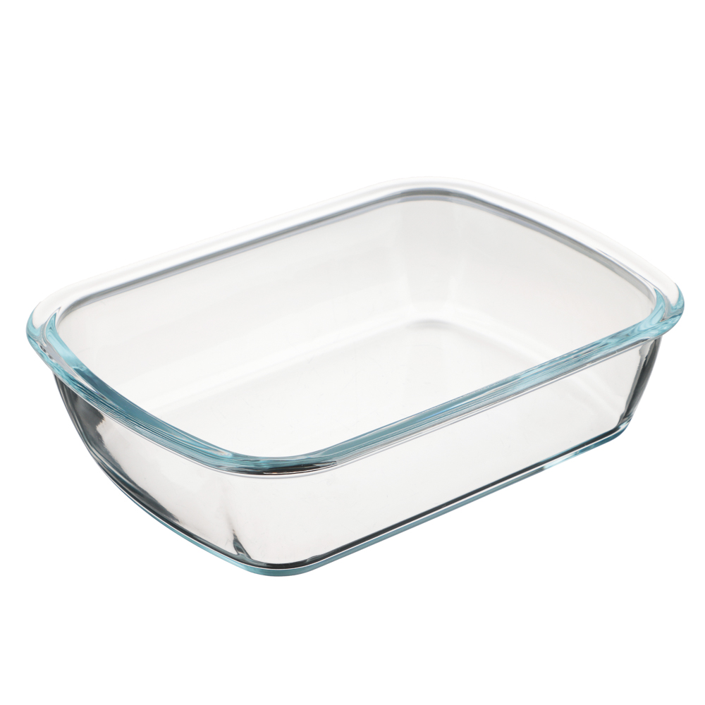 SATOSHI Форма для запекания/хранения жаропрочн. стекло, с крышкой из полипропил. 23х17,5х6см, 1,25л, арт.№ 825-007