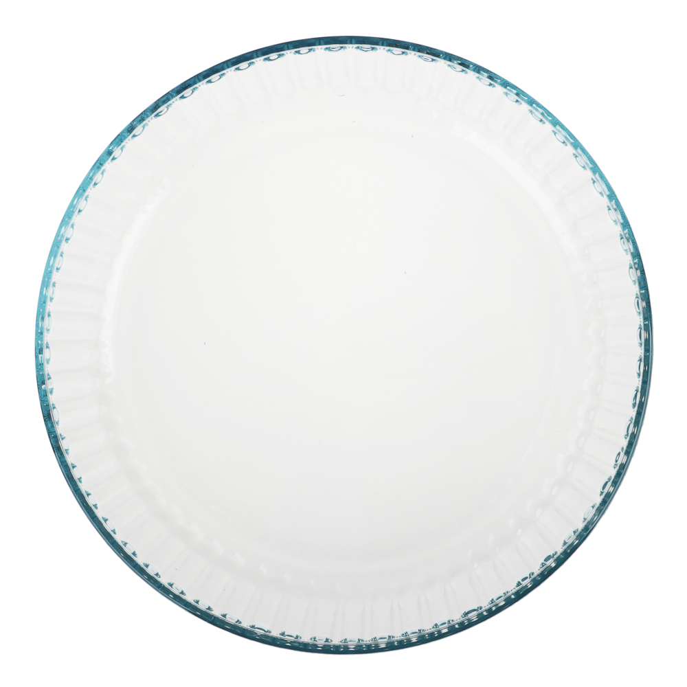 SATOSHI Форма для запекания жаропрочная круглая, стекло, 26,3х5,7см, рельефный бортик, 2,1л, арт.№ 825-009