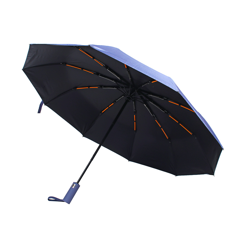 Зонт автомат, d104 см, 10 спиц, двойные спицы, антиветер, металл, пластик, полиэстер, UF, 4 цвета, арт.№ 302-410