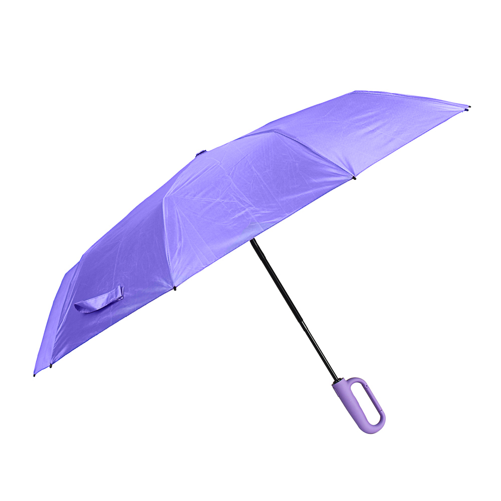 Зонт автомат, d104 см, 10 спиц, тройные спицы, антиветер, ручка-карабин, металл, п/э, UF, 4 цвета, арт.№ 302-411