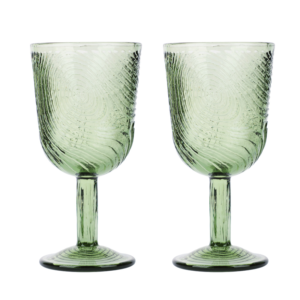 Набор бокалов для вина тм MILLIMI Гринлайн, 280мл, стекло, 2 шт, арт.№ 878-720