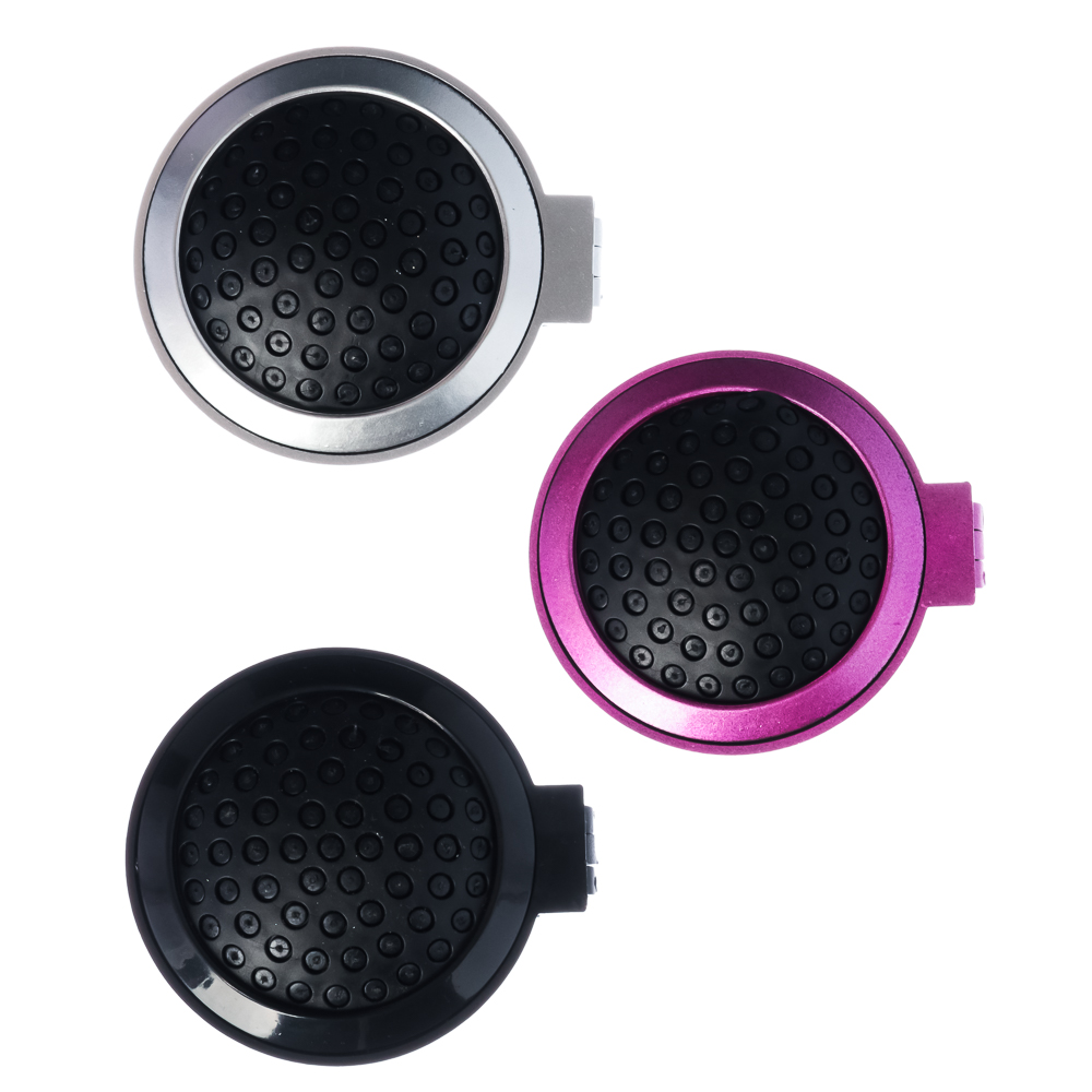 ЮНИLOOK Расческа дорожная с зеркалом, пластик, стекло, d6,5см, 3 цвета, арт.№ 319-161