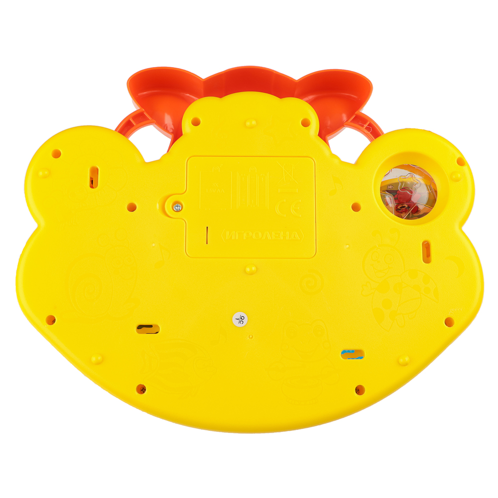 ИГРОЛЕНД Пианино обучающее "Рыжий Котик", ABS, 3хАА, свет, звук, 31х25х8см, арт.№ 272-703