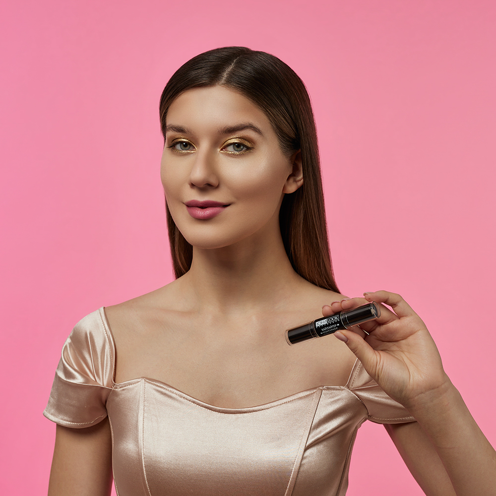 ЮНИLOOK Хайлайтер и контуринг кремовые 2в1 в стике, 8 гр, Тон 01, арт.№ 330-101