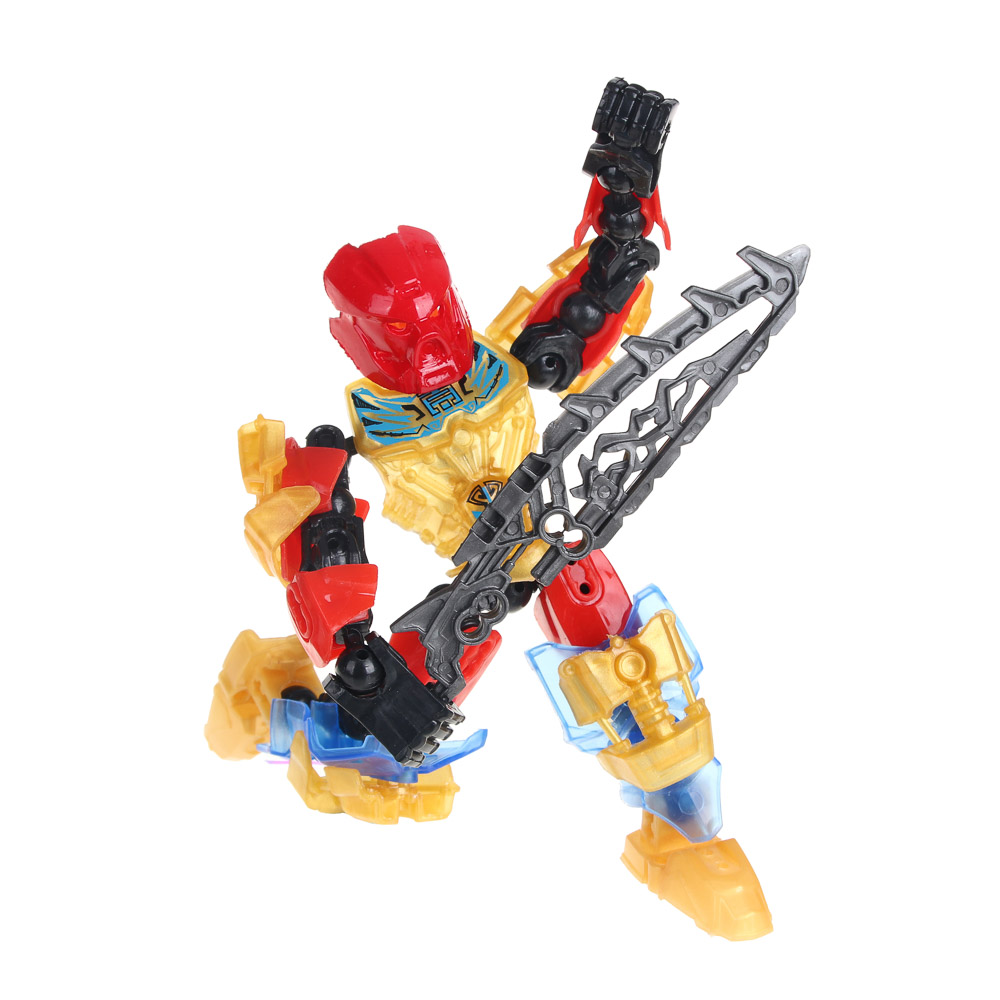 ИГРОЛЕНД Конструктор шарнирный "Герои Галактики", пластик, 10х14,5х4,5см, 6 дизайнов, арт.№ 858-047