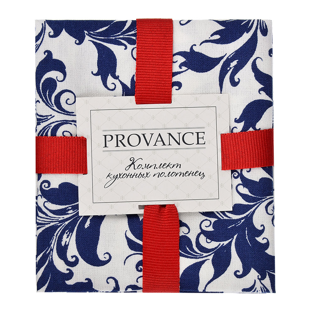 PROVANCE Комплект полотенец кухонных 2шт, 100% хлопок, 40х60см, "Гжель", арт.№ 420-003