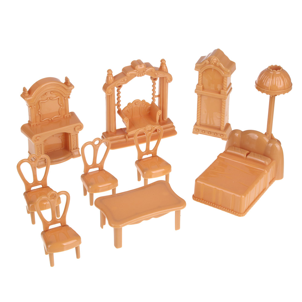 ИГРОЛЕНД Дом для куклы, пластик, РР, 59 пр., 35х6,8х22,5см, арт.№ 278-108