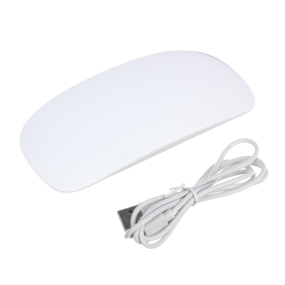 Лампа-мини UV/LED тм ЮL с USB проводом, 13,1х6,7х1,9см, 6W, пластик, белая, арт.№ 305-397